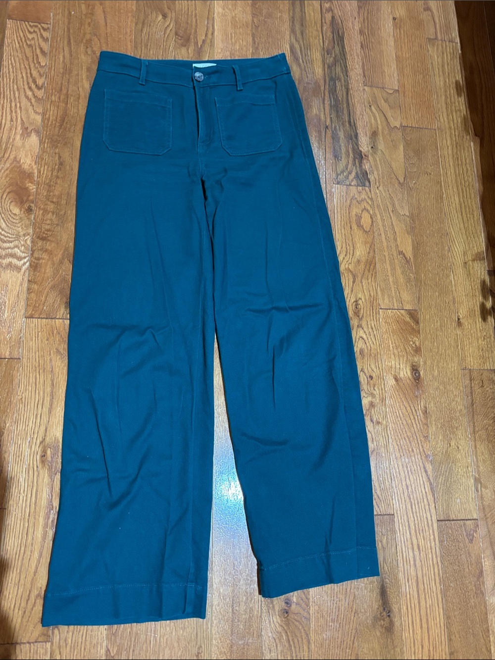 Loft Wide-Leg Pants in Teal